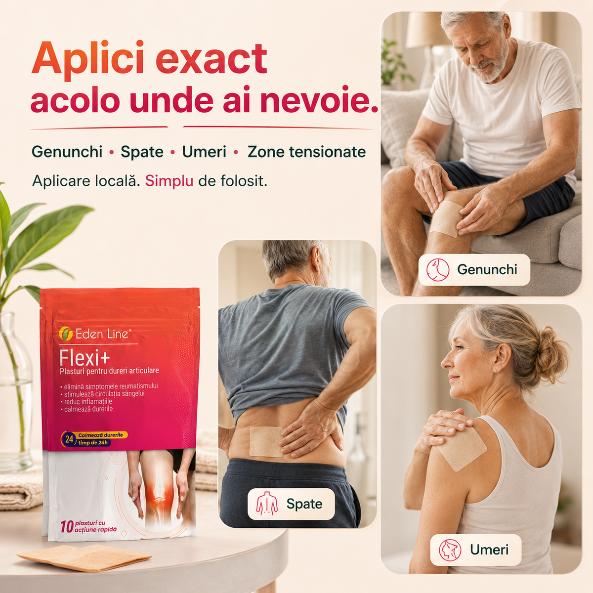 Plasturi Antiinflamatori Flexi+
