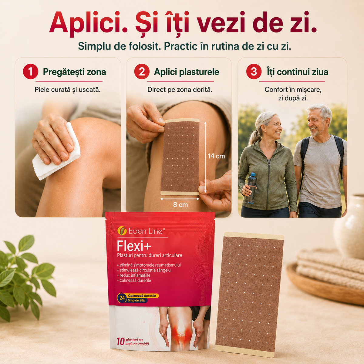 Plasturi Antiinflamatori Flexi+