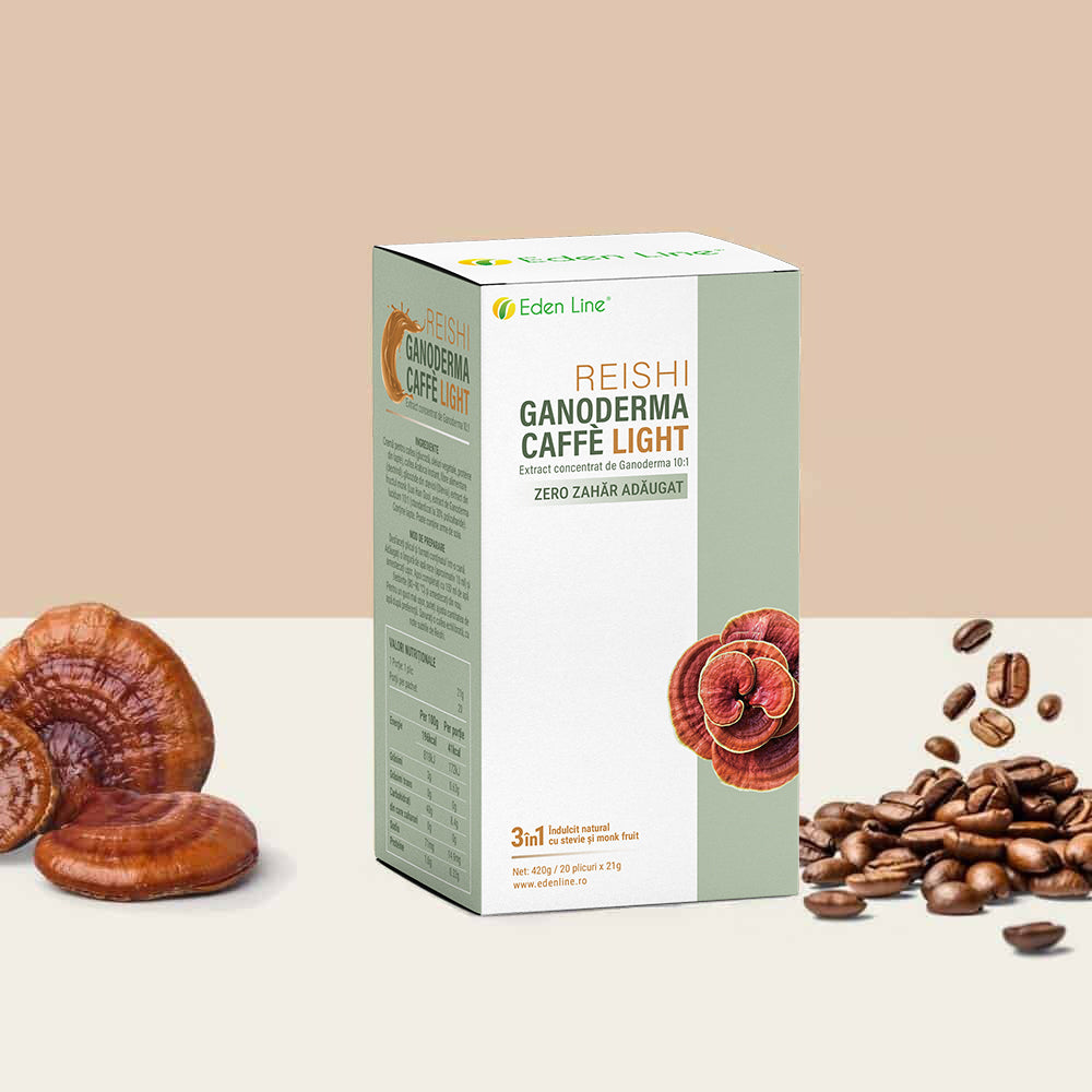 Cafea Fără Zahăr Ganoderma Latte (20 plicuri)