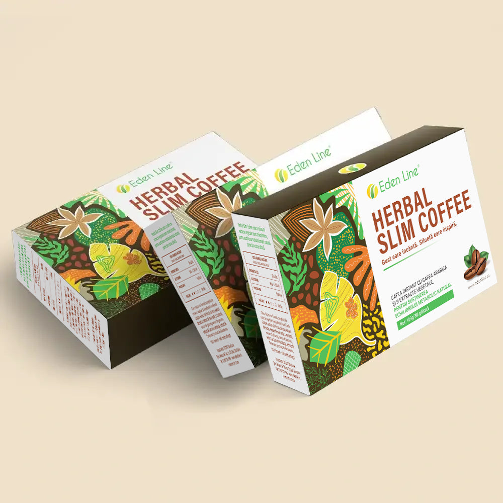 Herbal Slim Coffee - 3 Cutii (90 plicuri)